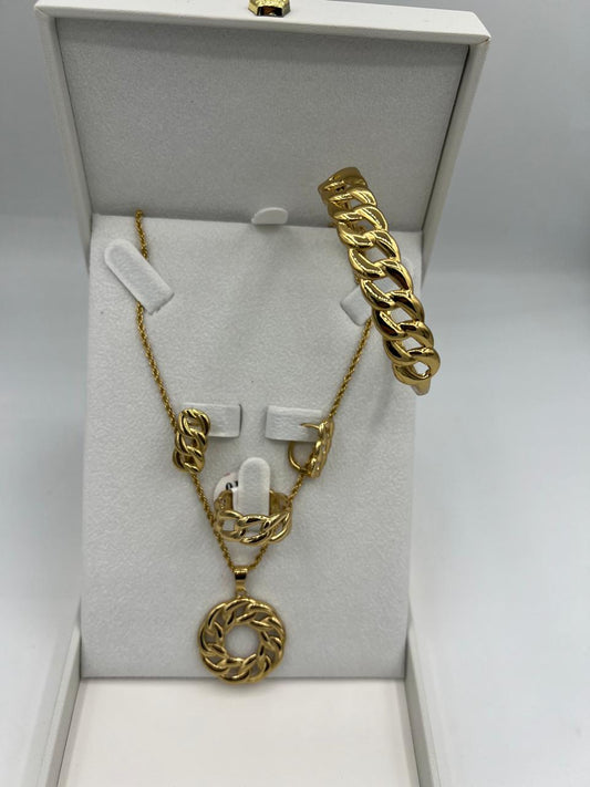 Bracelet + Bague + Boucle + Collier